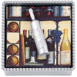 Wine Bottle (1997), Beaded Napkin Box*