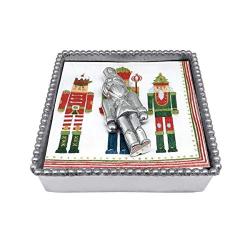 NUTCRACKER BEADED NAPKIN BOX