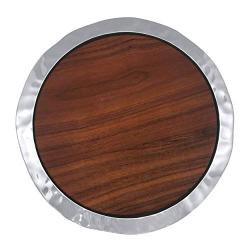 Shimmer Round Cheese Board, Dark Wood